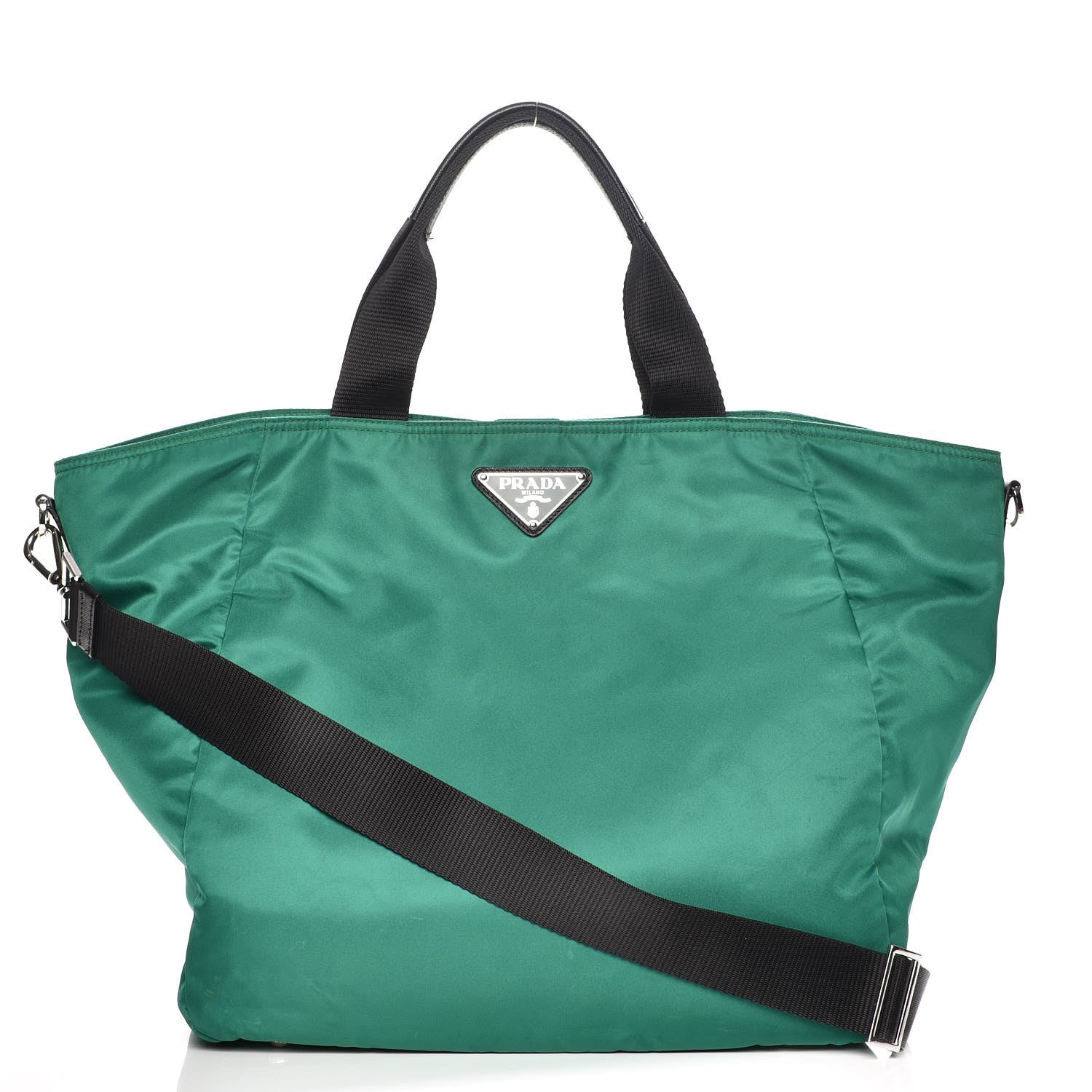 Prada Nylon Vela Tote Black Oleandro 1 of 11
