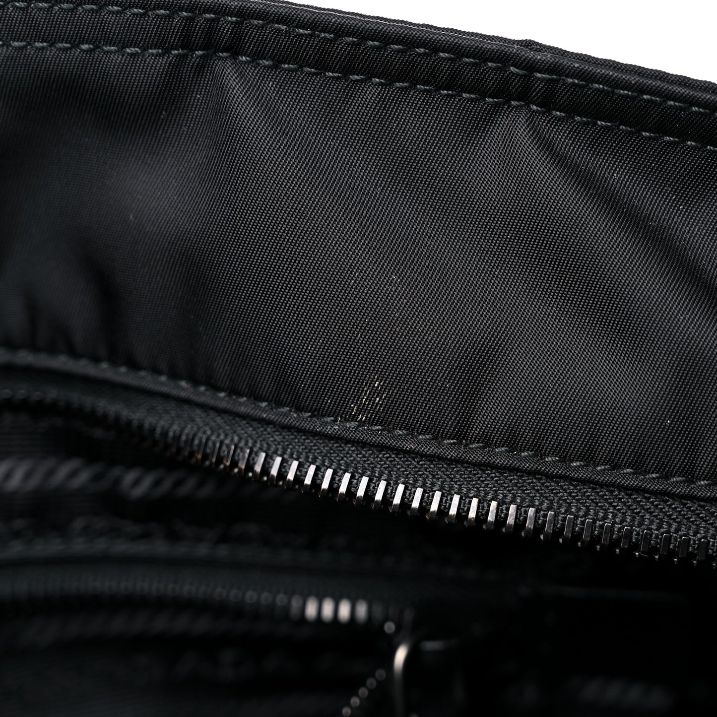 Nylon Tessuto Saffiano Robot Tote Bag Black