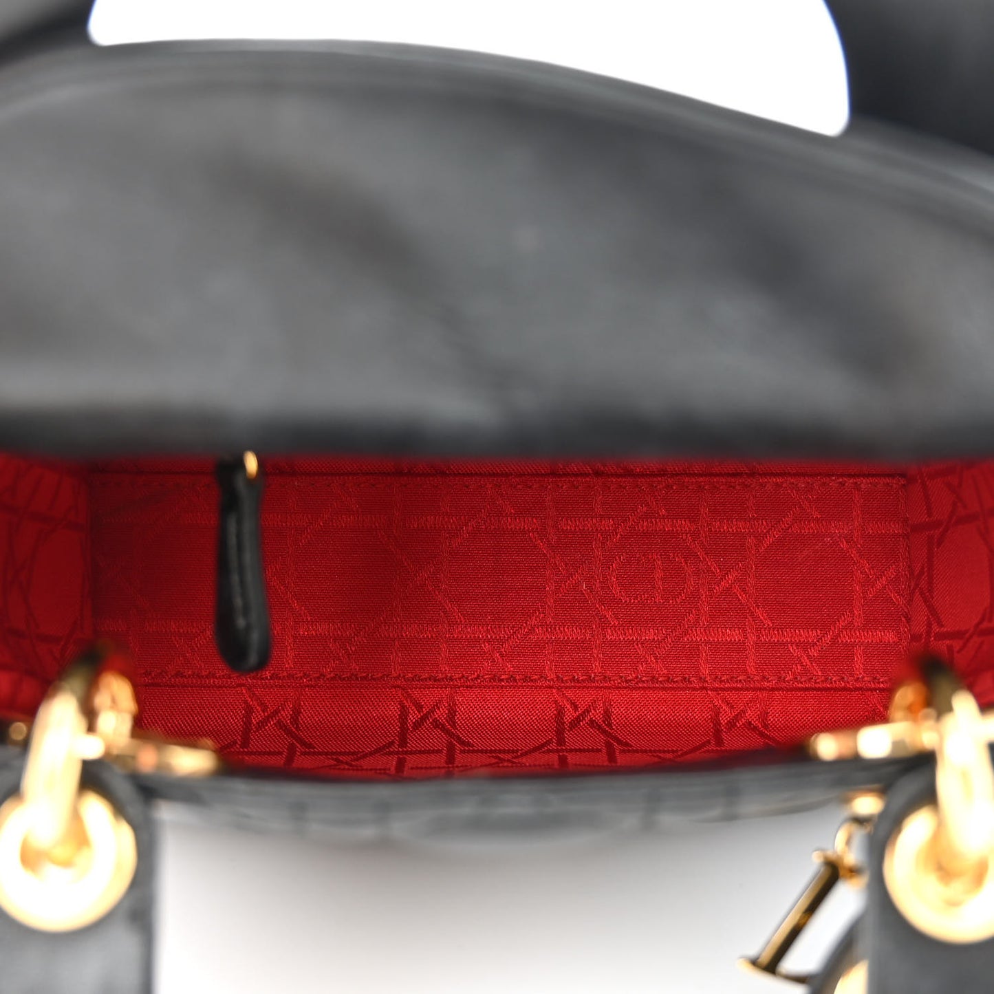 Lambskin Cannage Mini Lady Dior Black