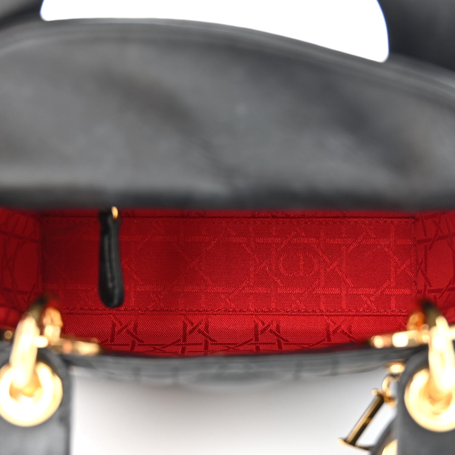 Christian Dior Lambskin Cannage Mini Lady Dior Black 5 of 11