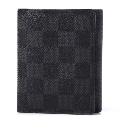 Louis Vuitton Damier Graphite Canvas Tri-Fold Compact Wallet 1 of 10