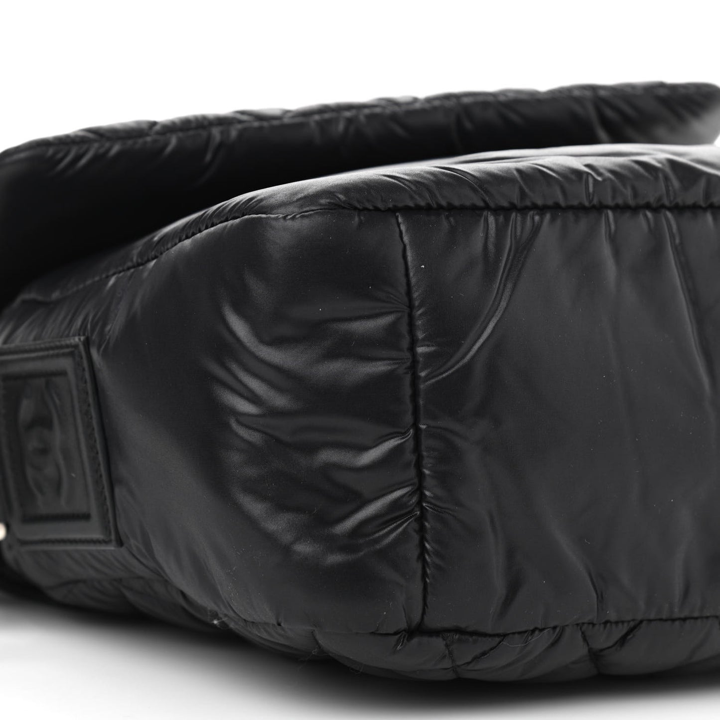 Nylon Small Coco Cocoon Messenger Bag Black