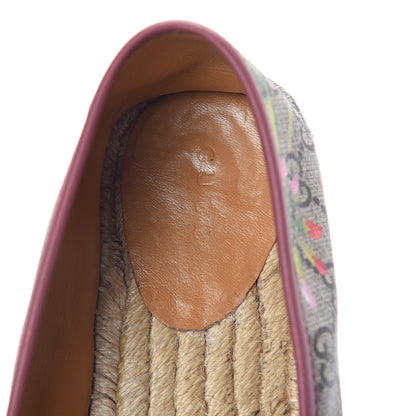Gucci GG Supreme Monogram Blooms Espadrilles 40 Beige Multicolor Dry Rose 5 of 7