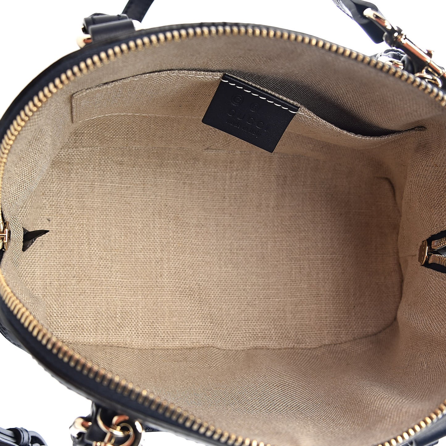 Soft Microguccissima Mini Dome Bag Blue