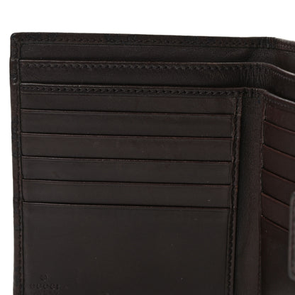 Gucci Guccissima Metal Bar French Flap Wallet Dark Chocolate 10 of 10