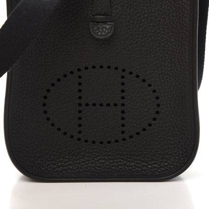 Hermes Taurillon Clemence Evelyne TPM Black 10 of 11