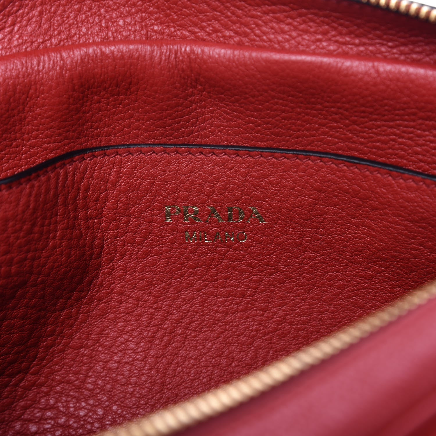 Prada Vitello Phenix Flap Crossbody Rosso 8 of 9