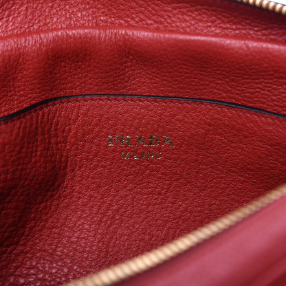 Prada Vitello Phenix Flap Crossbody Rosso 8 of 9