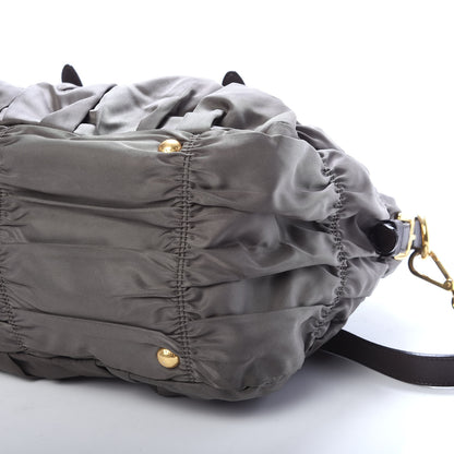 Prada Tessuto Nylon Gaufre Tote Fumo 12 of 12
