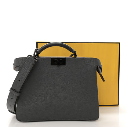 Fendi Cuoio Romano Vitello Cover Monochrome Peekaboo I SEE U Satchel 14 of 14