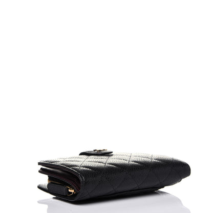 Chanel Caviar Quilted CC French Wallet Black 4 of 16