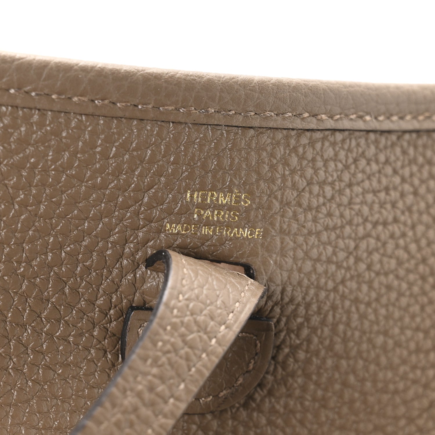 Hermes Taurillon Clemence Amazone Evelyne TPM Beige De Weimar Gris Etain 6 of 11