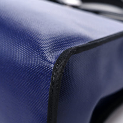 Hermes Toile H Berline Vache Hunter Herbag Zip PM 31 Bleu Saphir Black 10 of 15