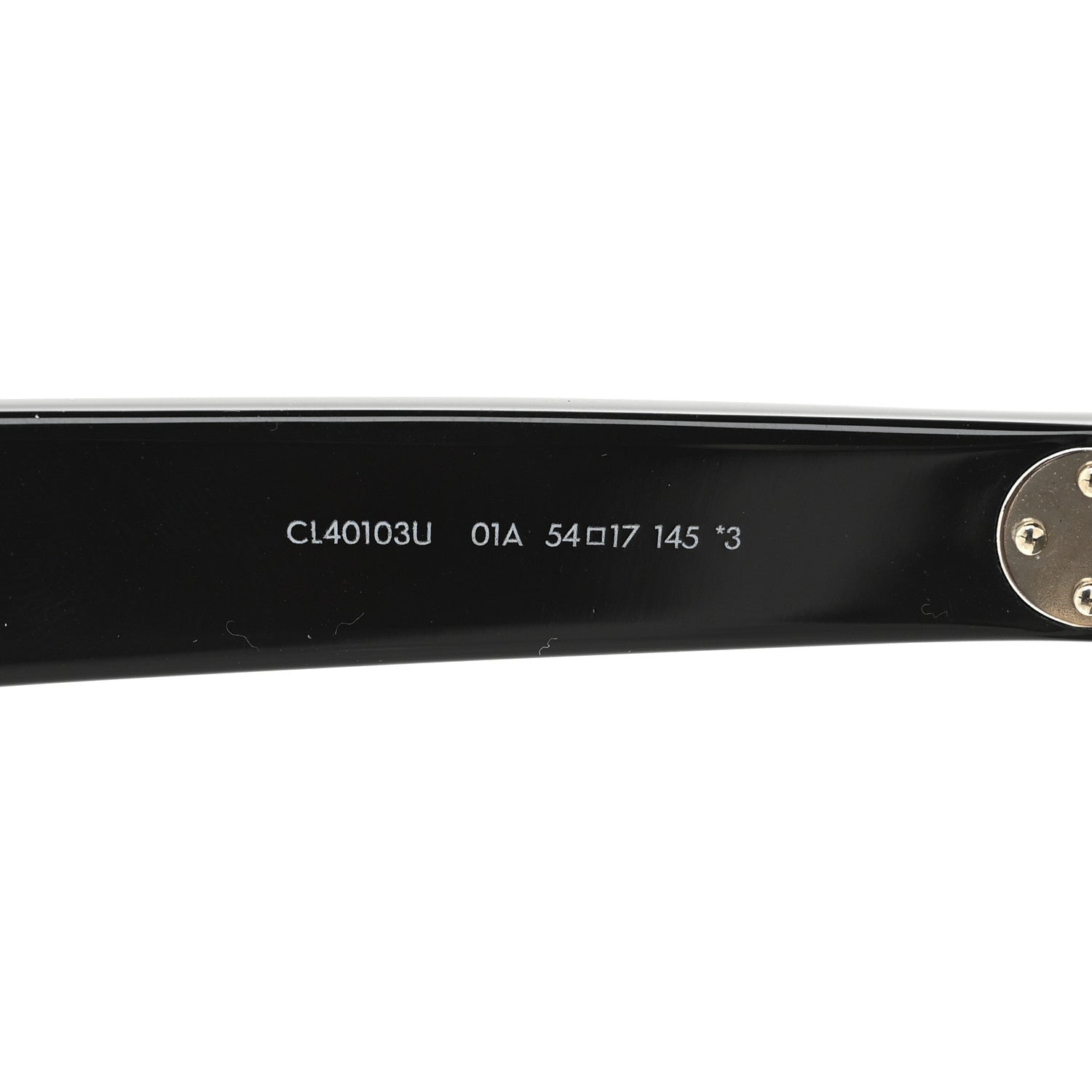 Celine Acetate Cat Eye Sunglasses CL40103U Black Gold 6 of 8