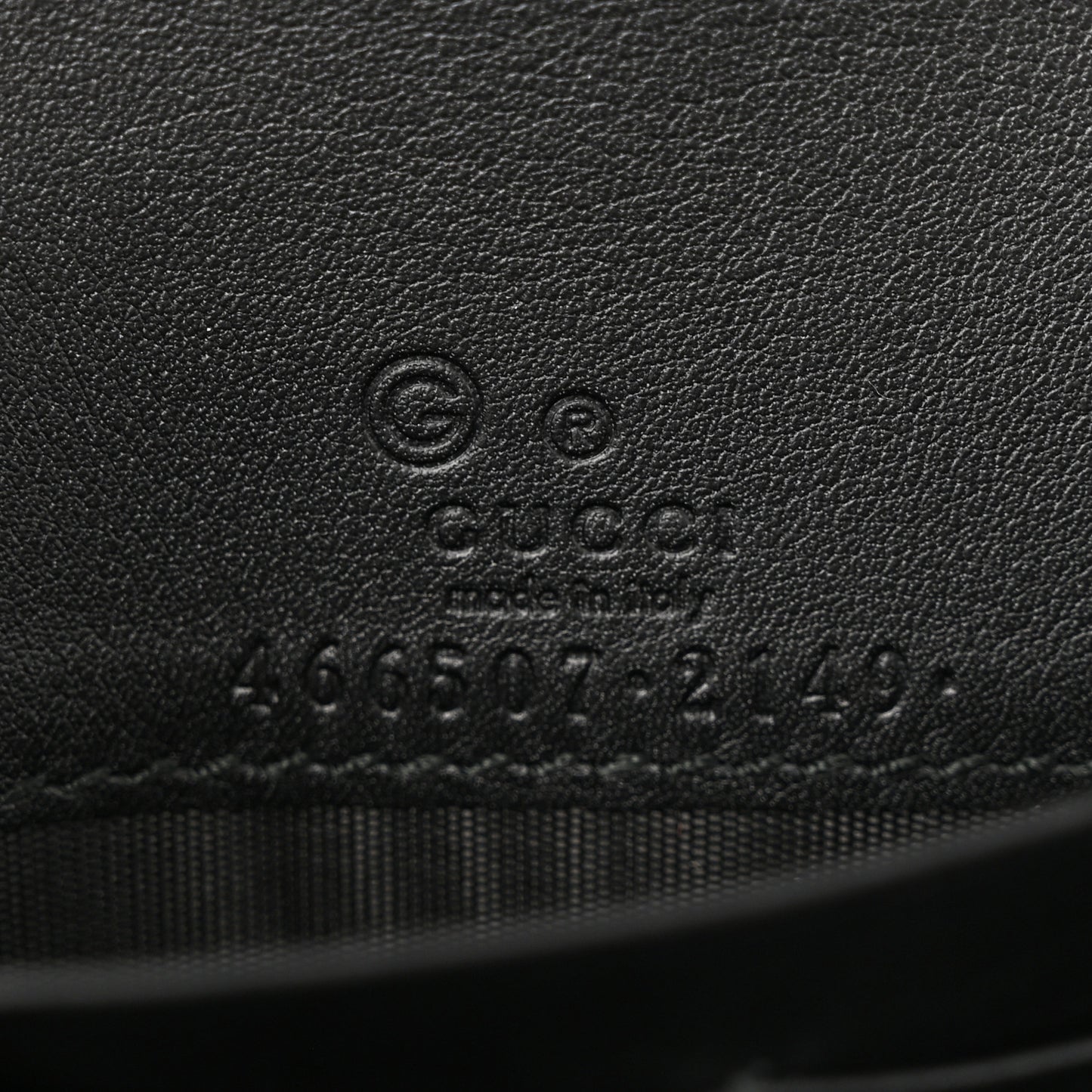Microguccissima Crossbody Wallet Black