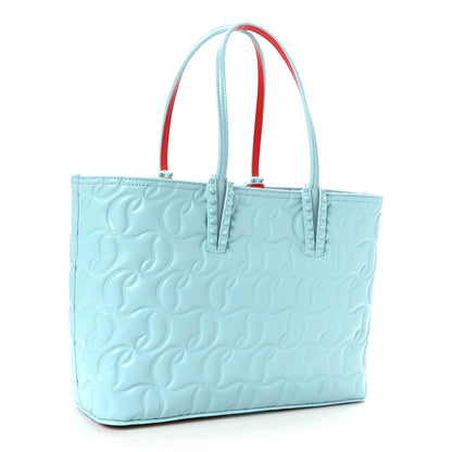 Christian Louboutin Nappa Embossed Small East West Cabata Tote Mineral 4 of 10