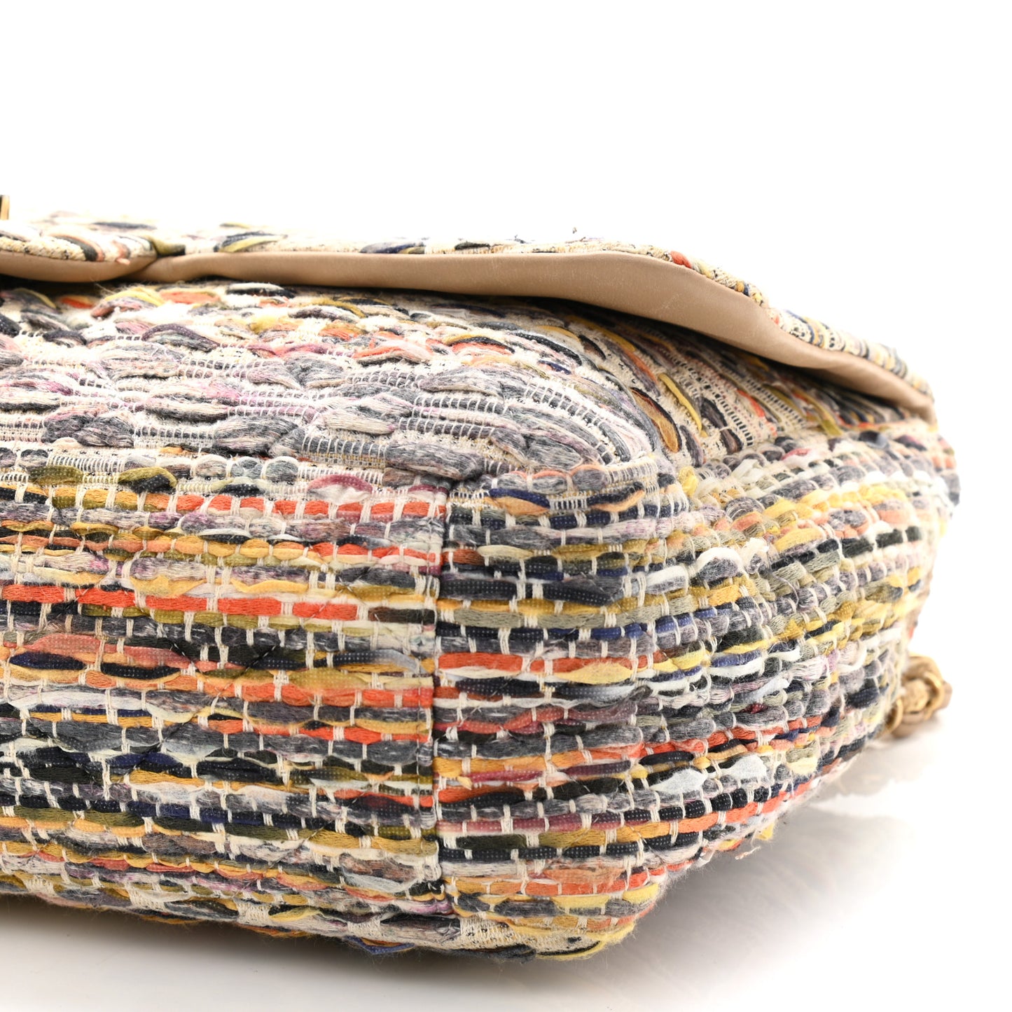 Tweed Maxi Single Flap Multicolor