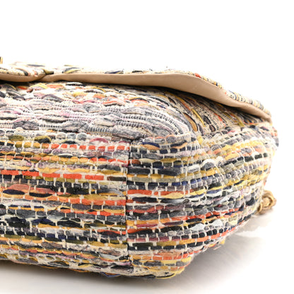 Chanel Tweed Maxi Single Flap Multicolor 10 of 13