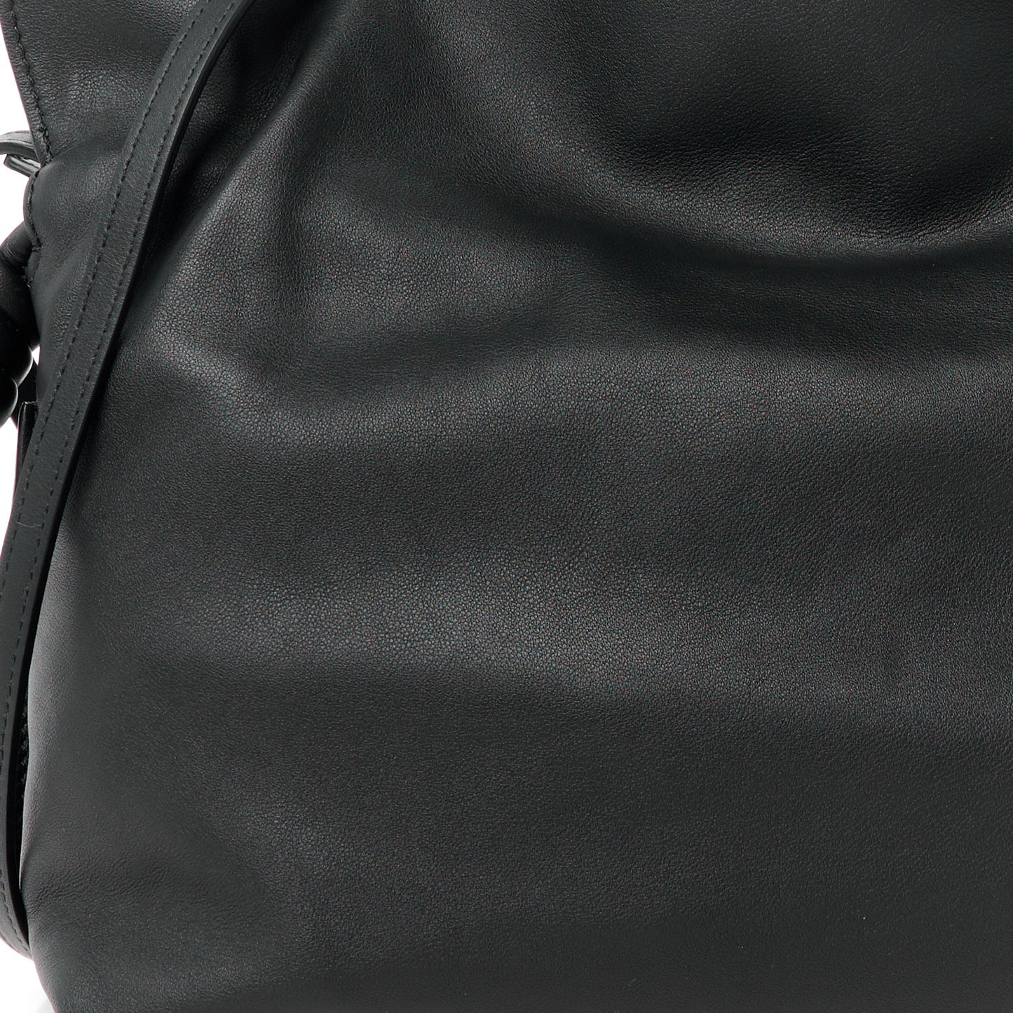 Nappa Medium Flamenco Knot Bag Black