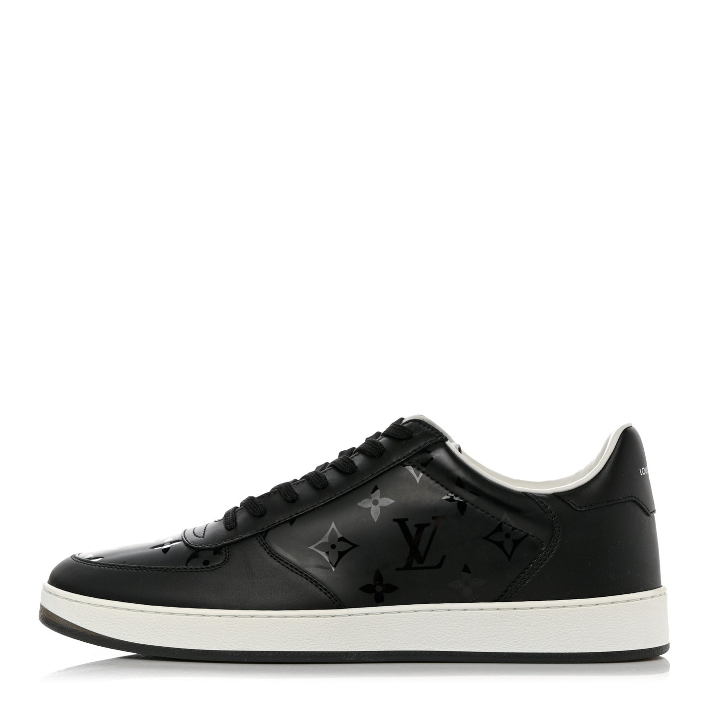 Calfskin Monogram Mens Rivoli Sneakers 9 Black