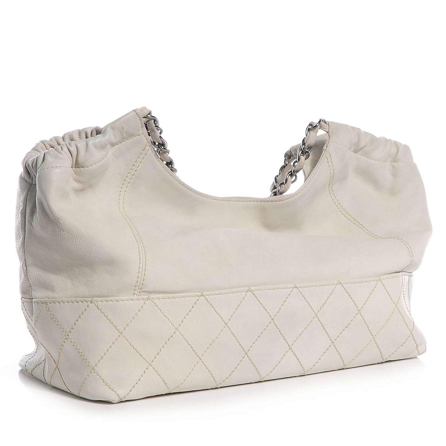 Calfskin Baby Coco Cabas White