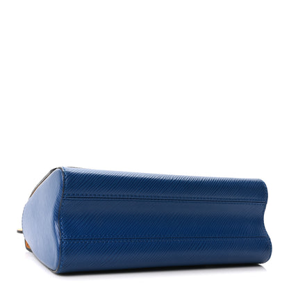Louis Vuitton Epi Twist Braided Strap Shoulder Bag MM Bleu Roi 4 of 9