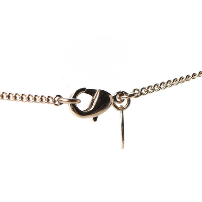 Chanel Enamel Pearl Crystal Four Leaf Clover Pendant Necklace Black Gold 5 of 6