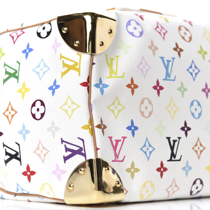 Louis Vuitton Monogram Multicolor Speedy 30 White 6 of 10