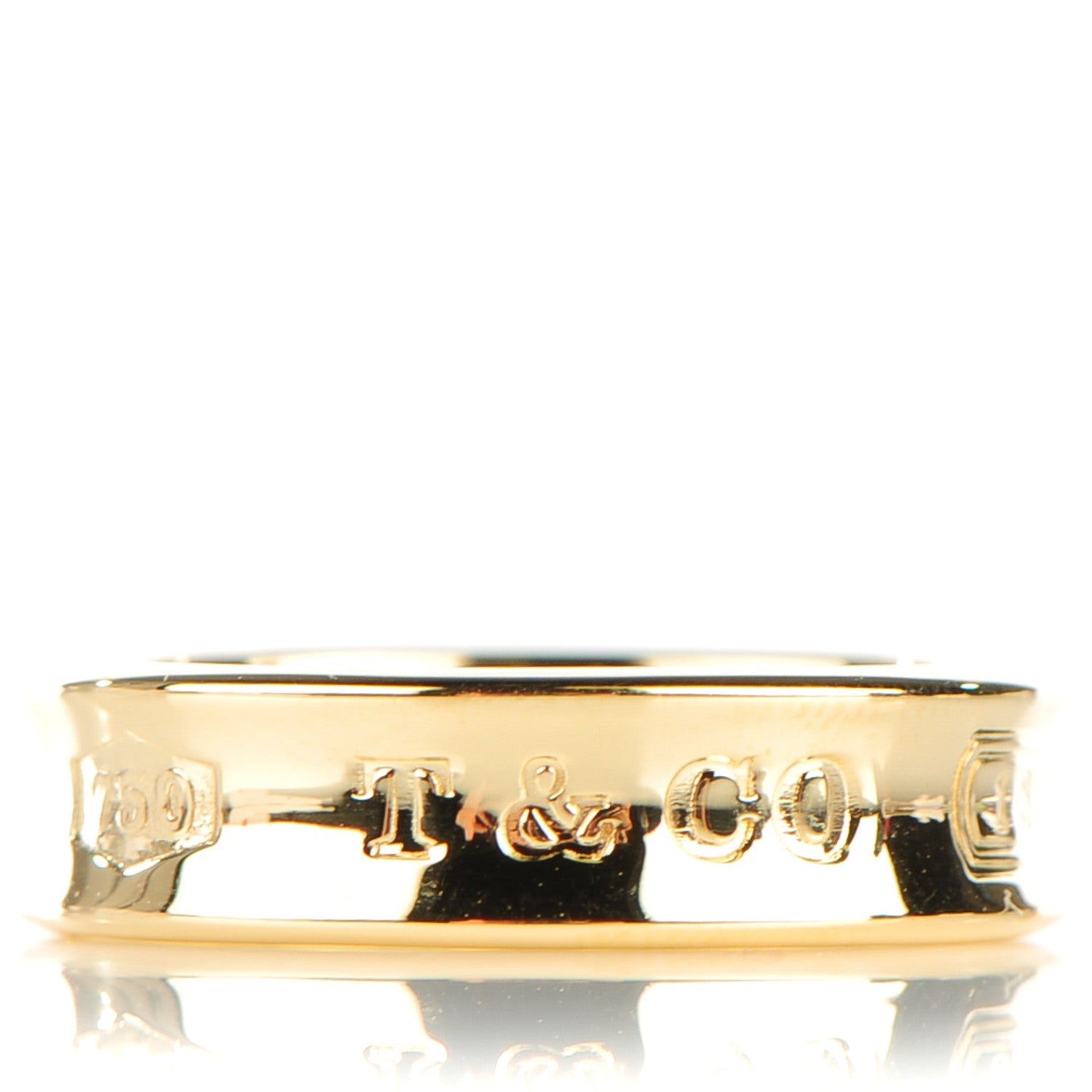 Tiffany 18K Yellow Gold 1837 Ring 9.25 1 of 5