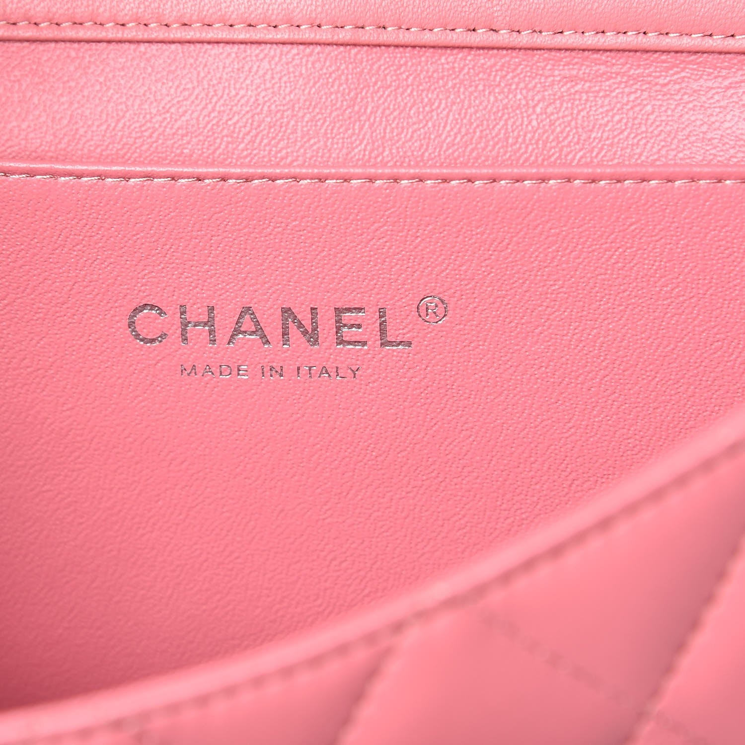 Chanel Lambskin Quilted Clutch With Chain Flap Pink 6 of 7