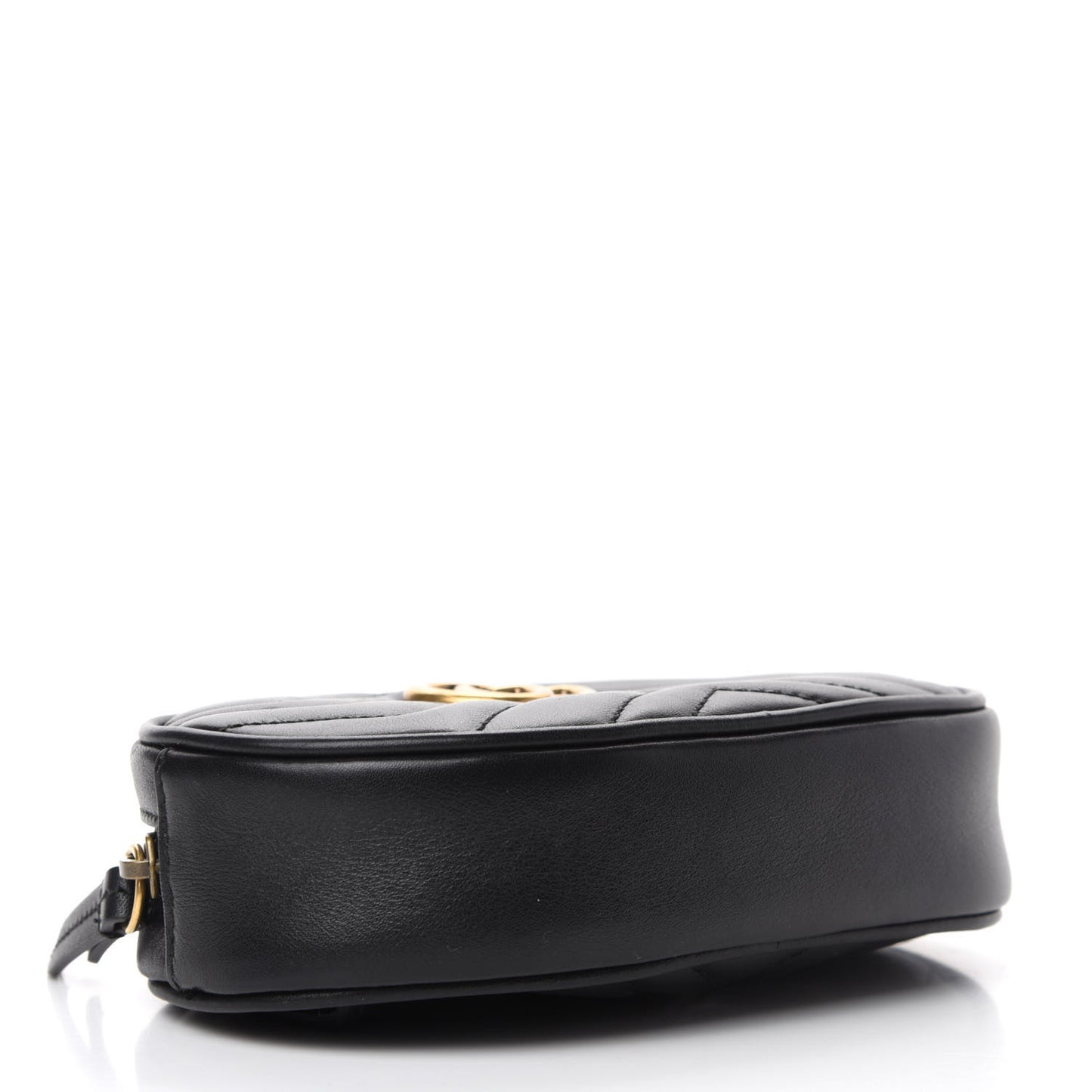 Calfskin Matelasse GG Marmont Belt Bag 75 30 Black