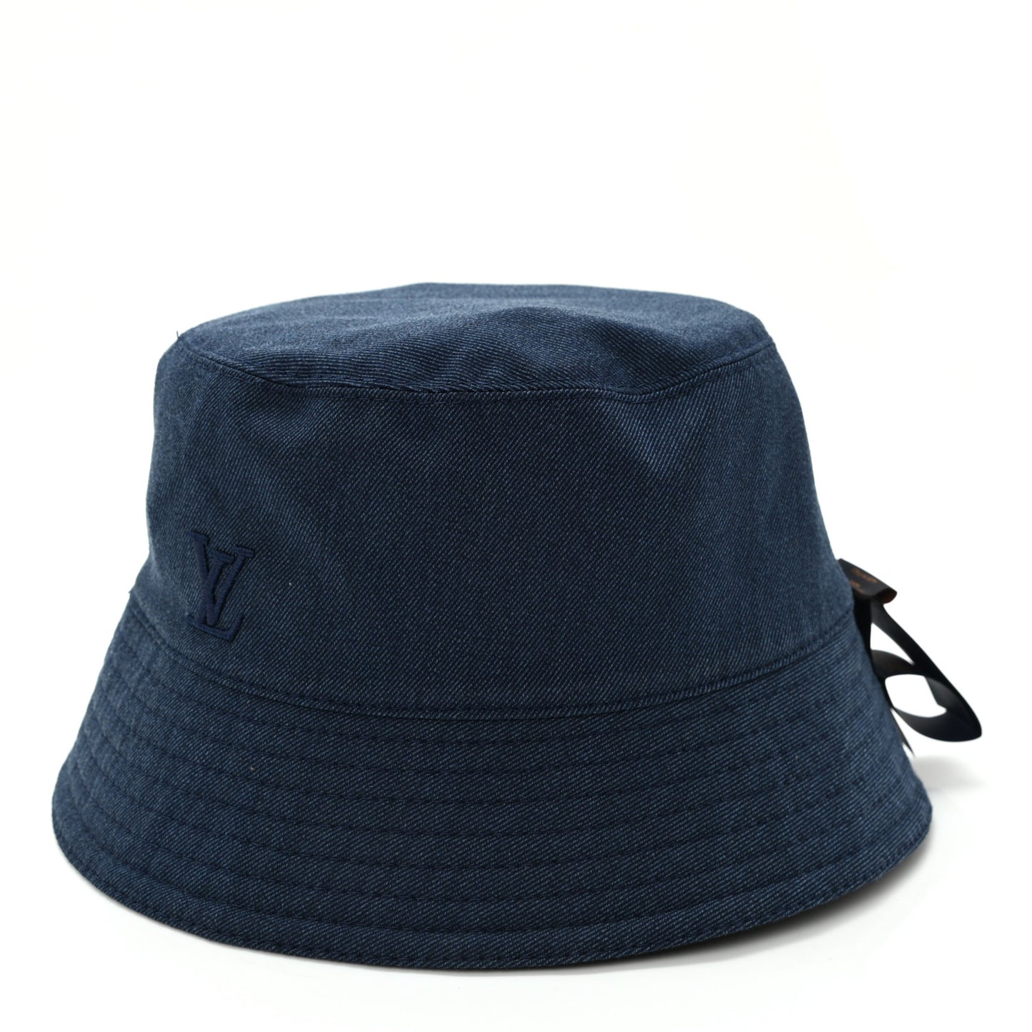 Nylon Wool Monogram Reversible MNG Rain Bucket Hat M Black Navy