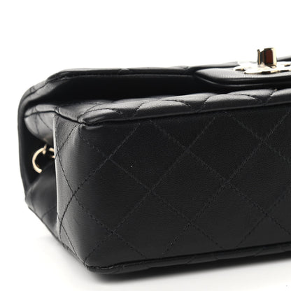 Chanel Lambskin Quilted Mini Rectangular Flap Black 8 of 9