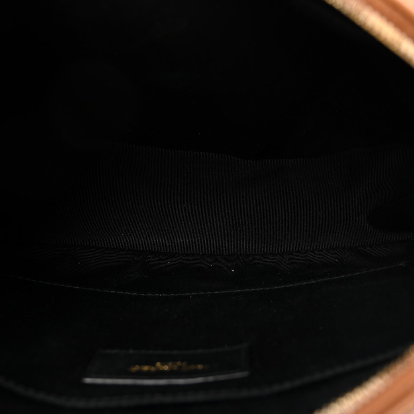 Suede Matelasse Monogram Lou Camera Bag Cinnamon
