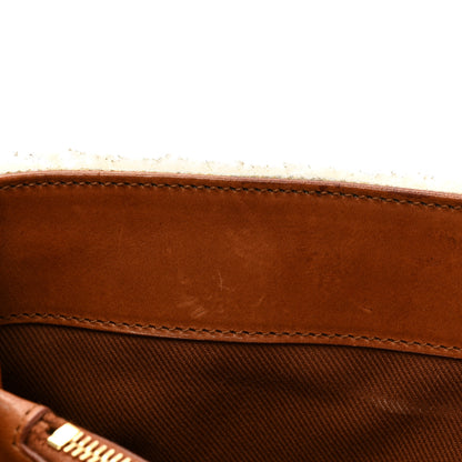 Saint Laurent Shearling Medium Loulou Shoulder Bag Natural 16 of 19