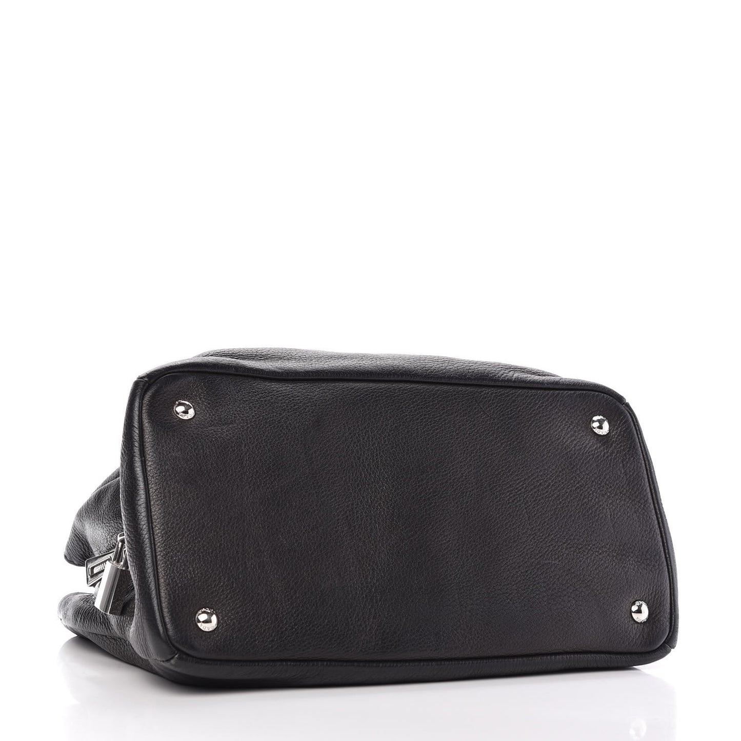 Vitello Daino Shopping Tote Nero Black