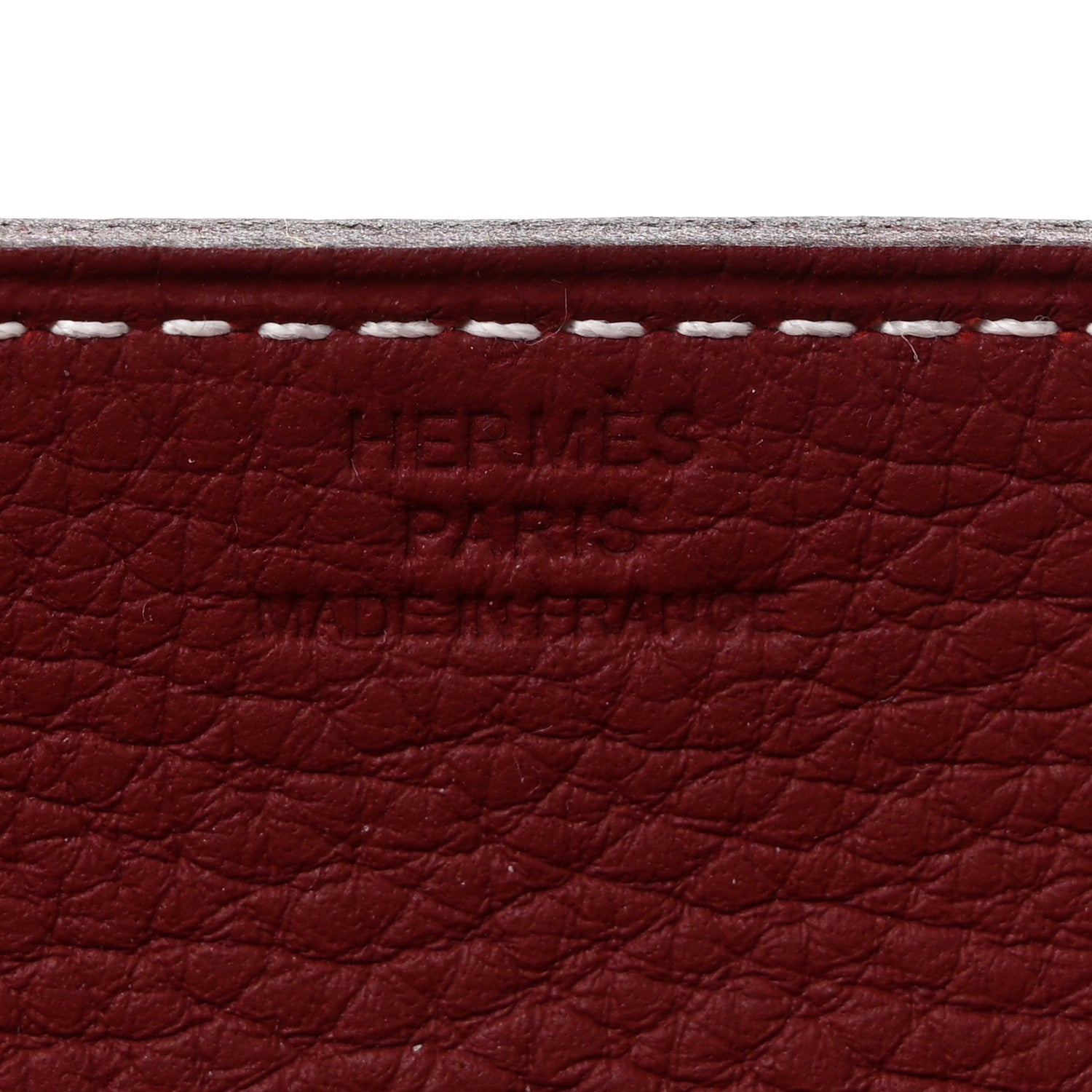 Hermes Taurillon Clemence Mises et Relances Change Tray Rouge H Fauve 5 of 8