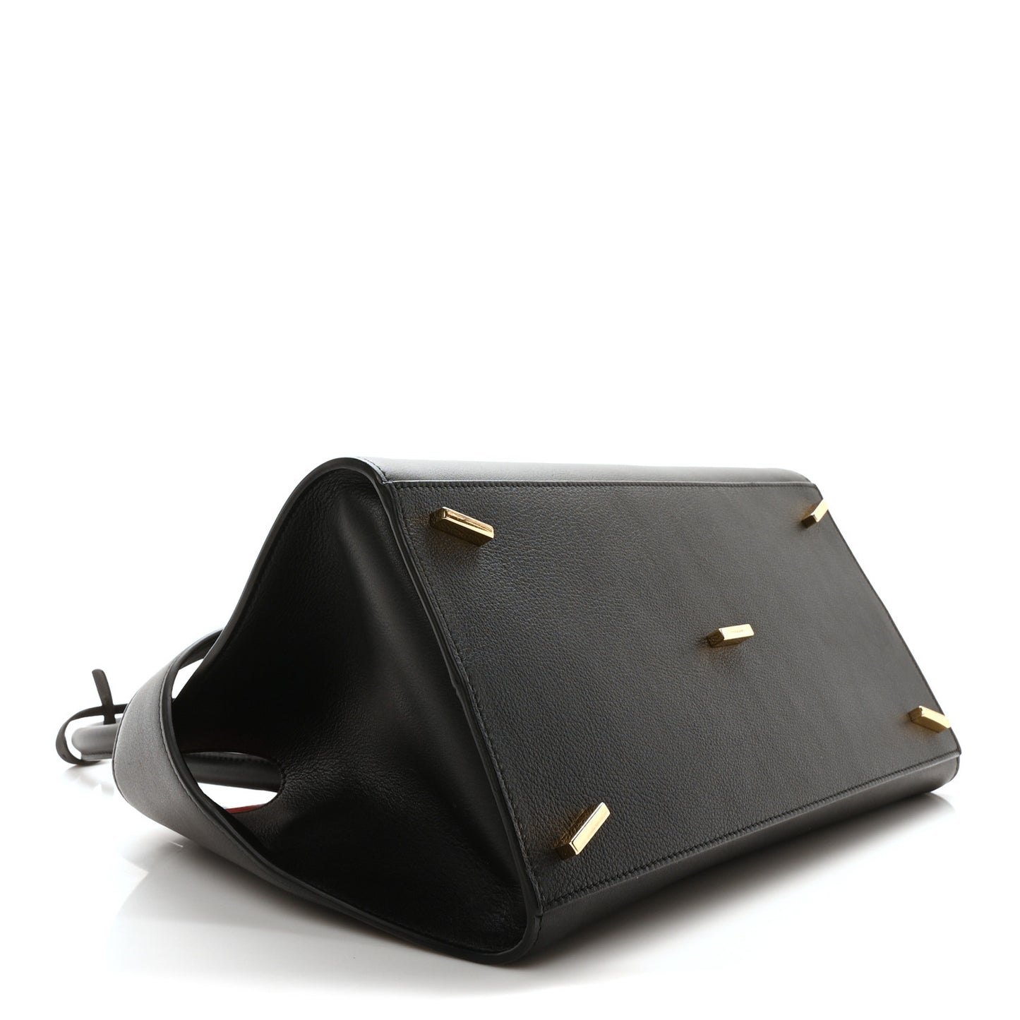 Calfskin Small Hug Bag Black