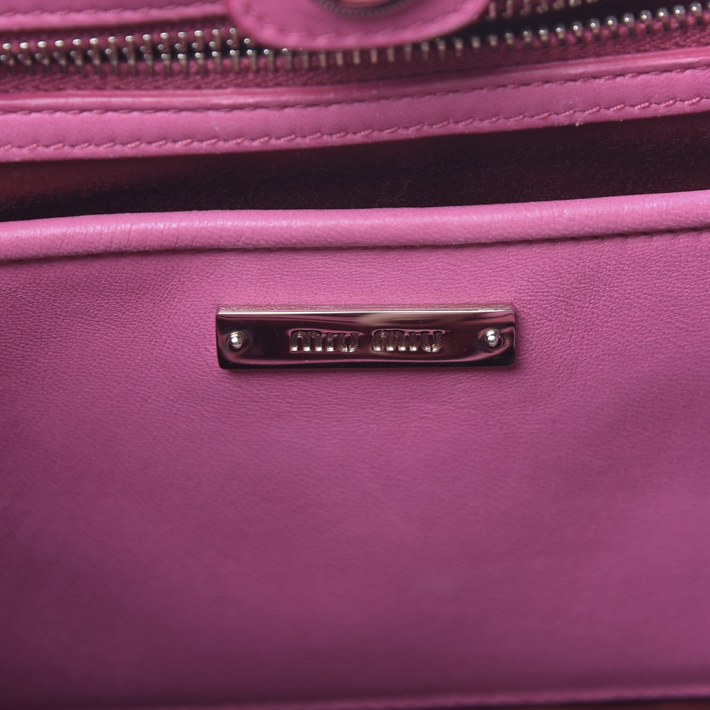 Nappa Matelasse Swarovski Crystal Tote Fuxia