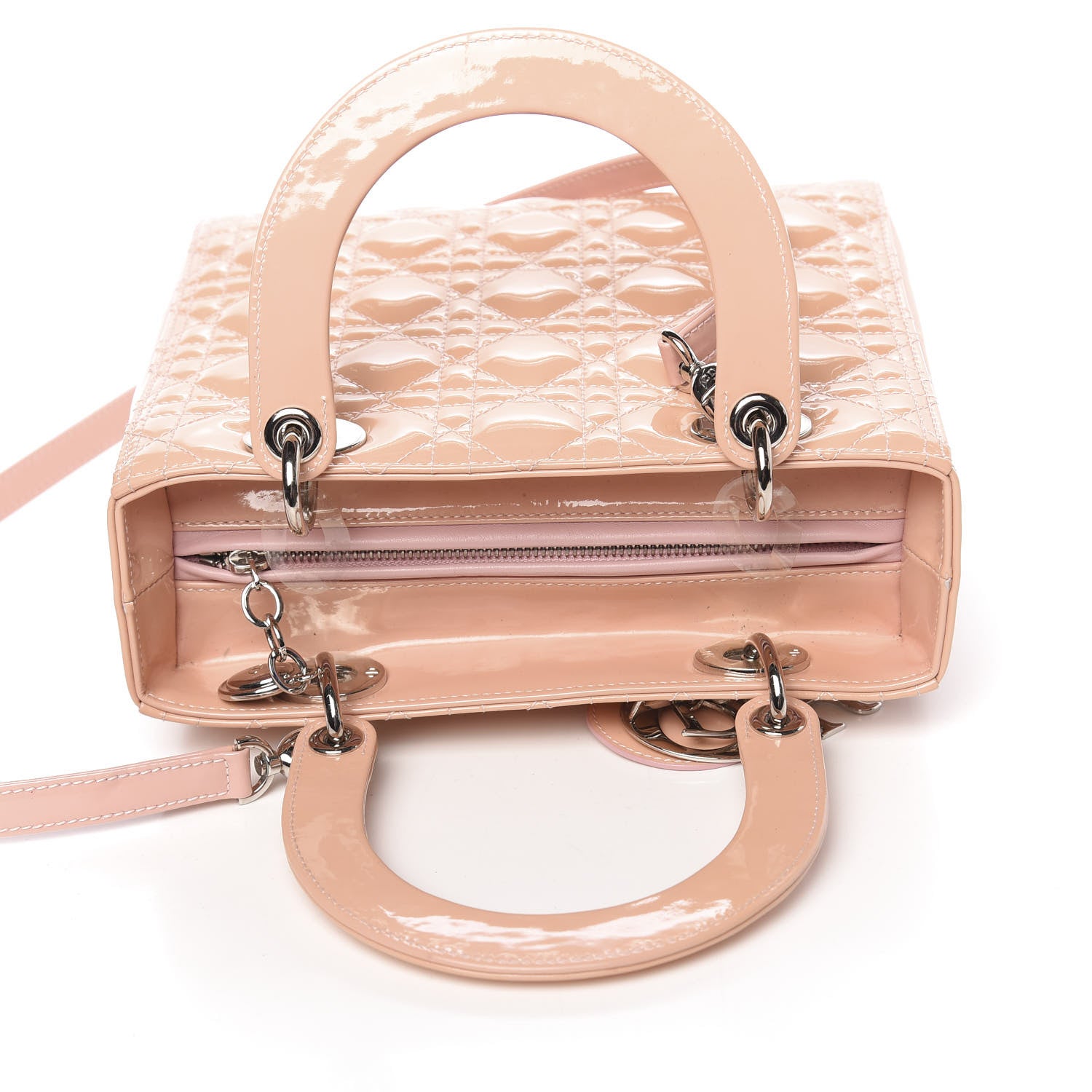 Christian Dior Patent Cannage Medium Lady Dior Pale Pink 16 of 16