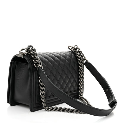 Chanel Caviar Quilted Medium Boy Flap Black 3 of 10
