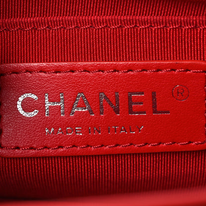 Chanel Goatskin Quilted Small CC Box Flap Red 6 of 12