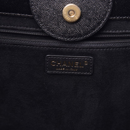 Chanel Caviar Medium Studded Deauville Tote Black 6 of 11