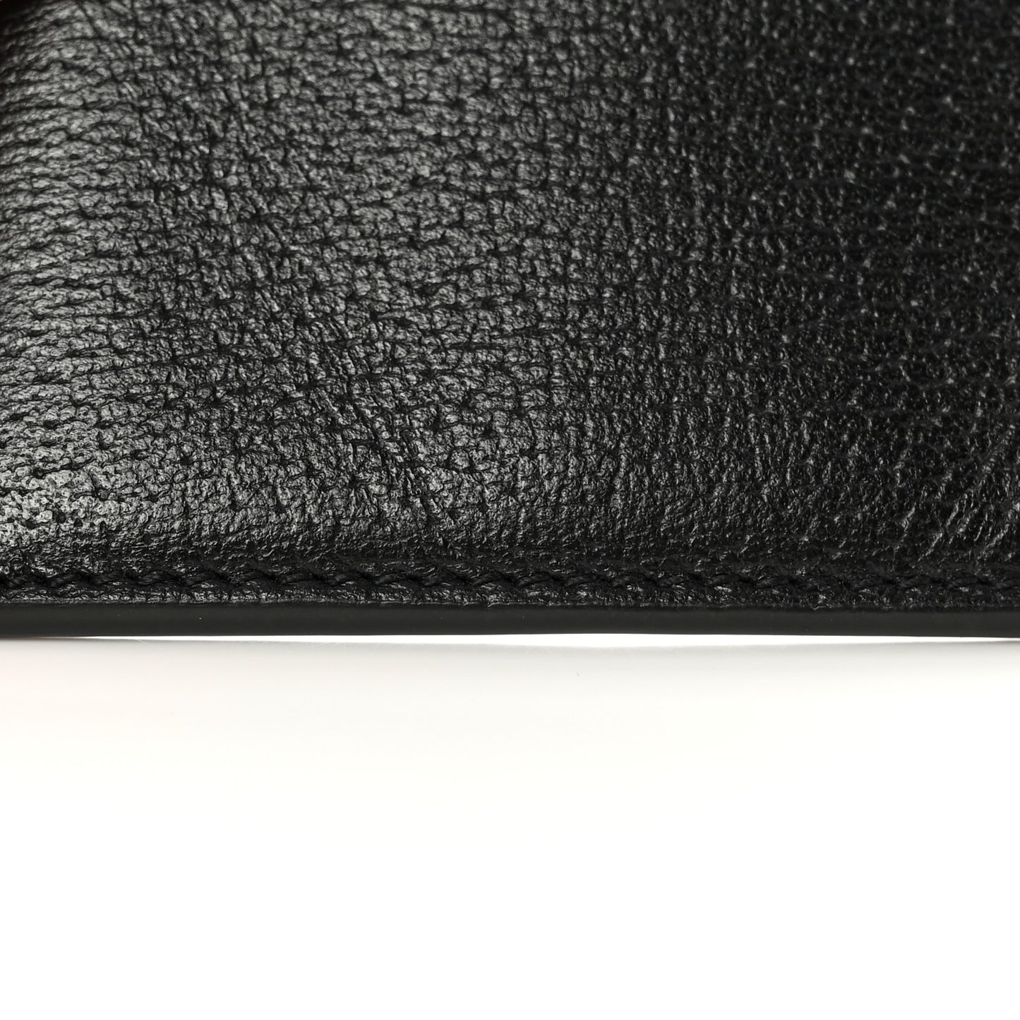 Calfskin Boar Effect GG Marmont Card Holder Black