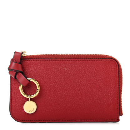 Chloe Calfskin Alphabet Purse Wallet Red 1 of 9