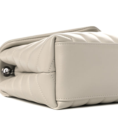 Saint Laurent Calfskin Y Quilted Monogram Small Loulou Chain Satchel Crema Soft 8 of 11