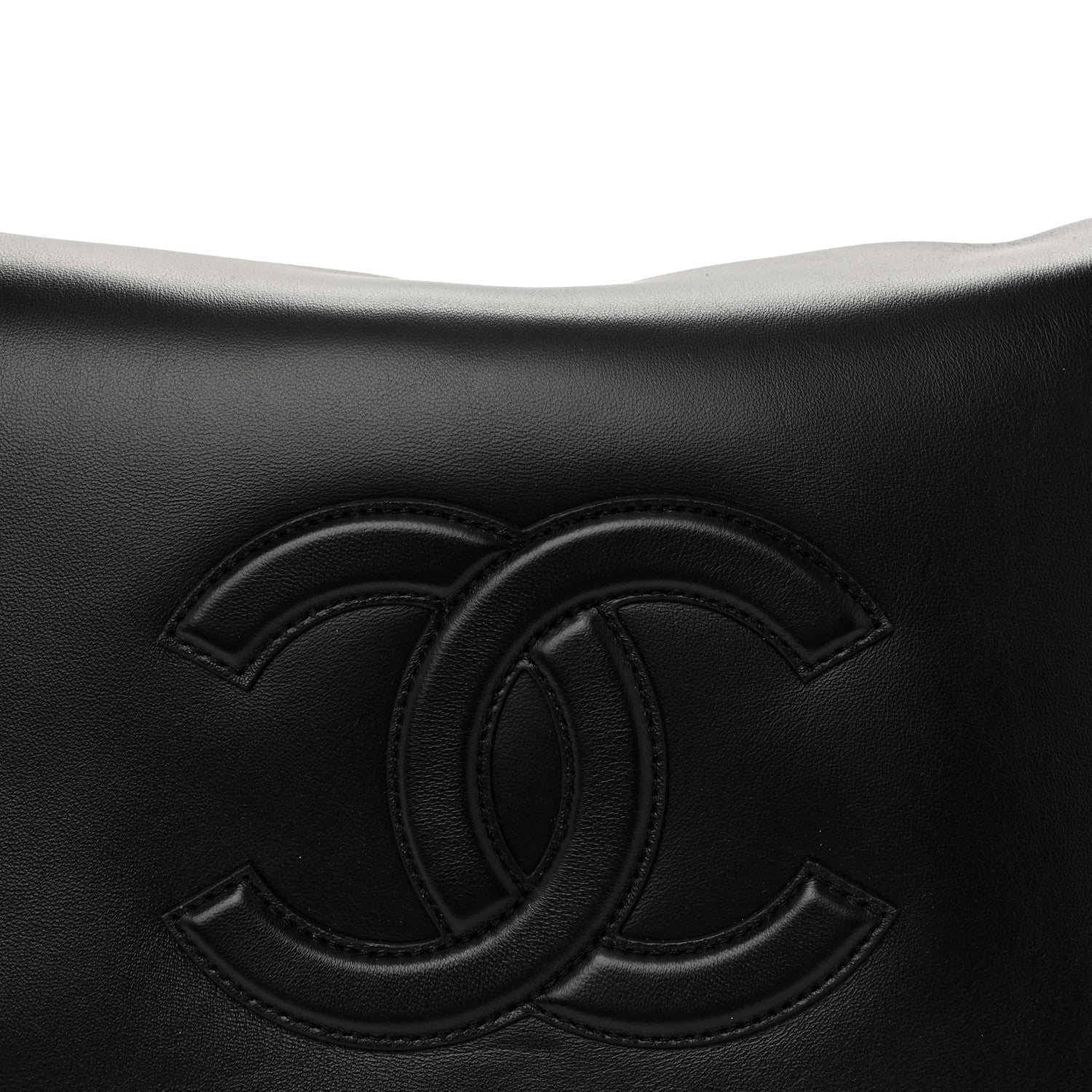 Chanel Lambskin CC Maxi Messenger Bag Black 8 of 10