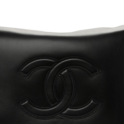 Chanel Lambskin CC Maxi Messenger Bag Black 8 of 10