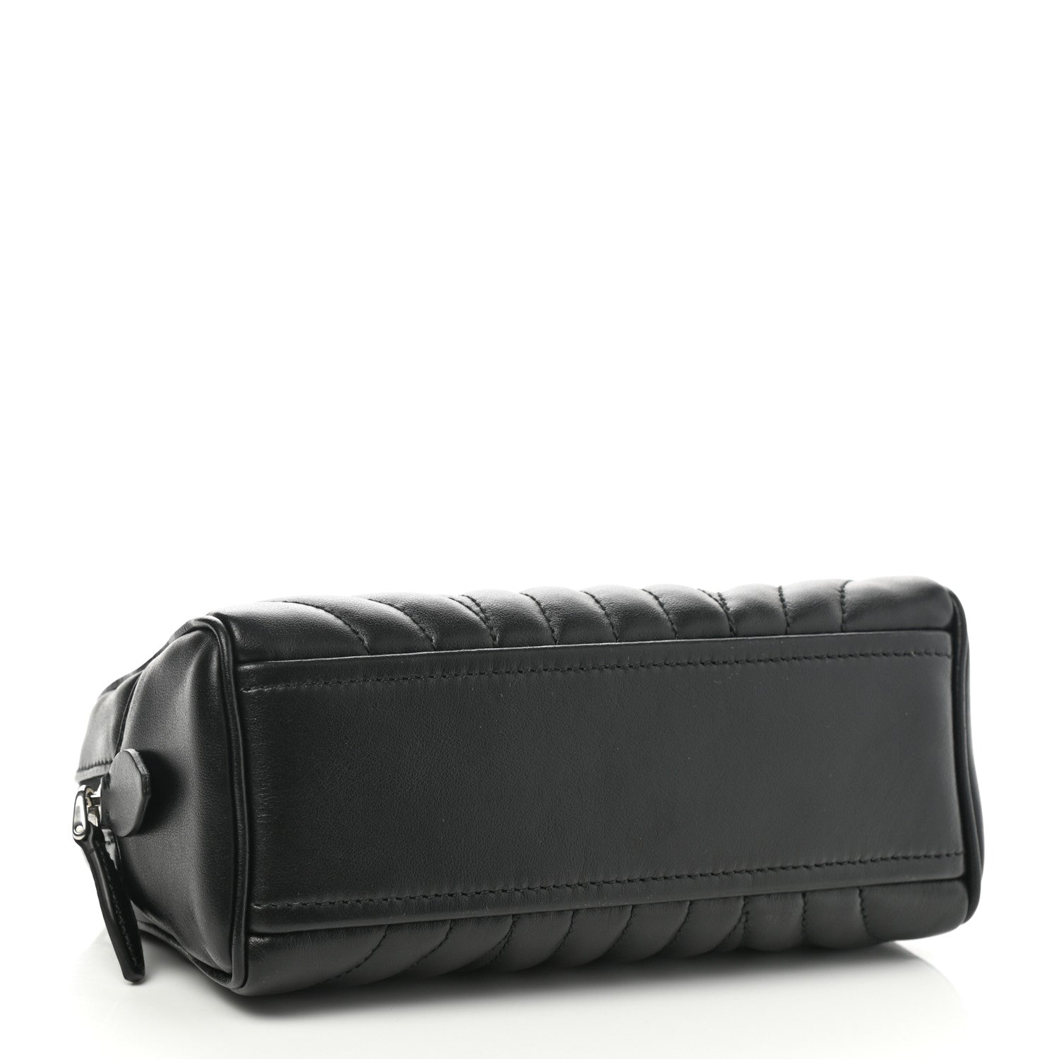Prada Soft Calfskin Diagramme Wristlet Pouch Bag Black 4 of 7