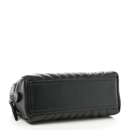Prada Soft Calfskin Diagramme Wristlet Pouch Bag Black 4 of 7
